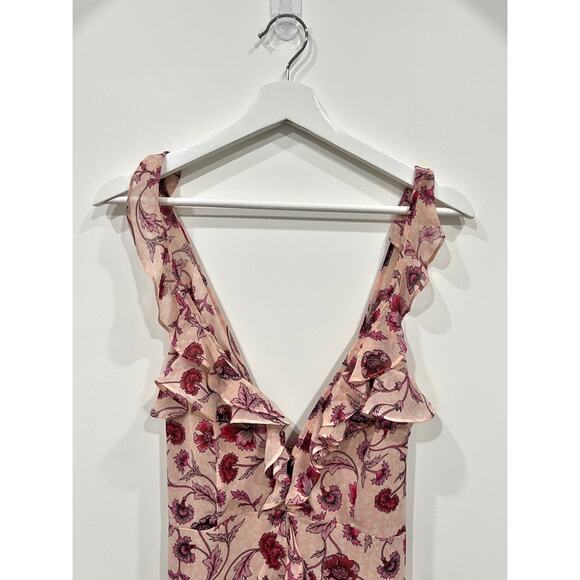 For Love & Lemons Poppy Mini Dress in Soft Rose - Picture 5 of 16
